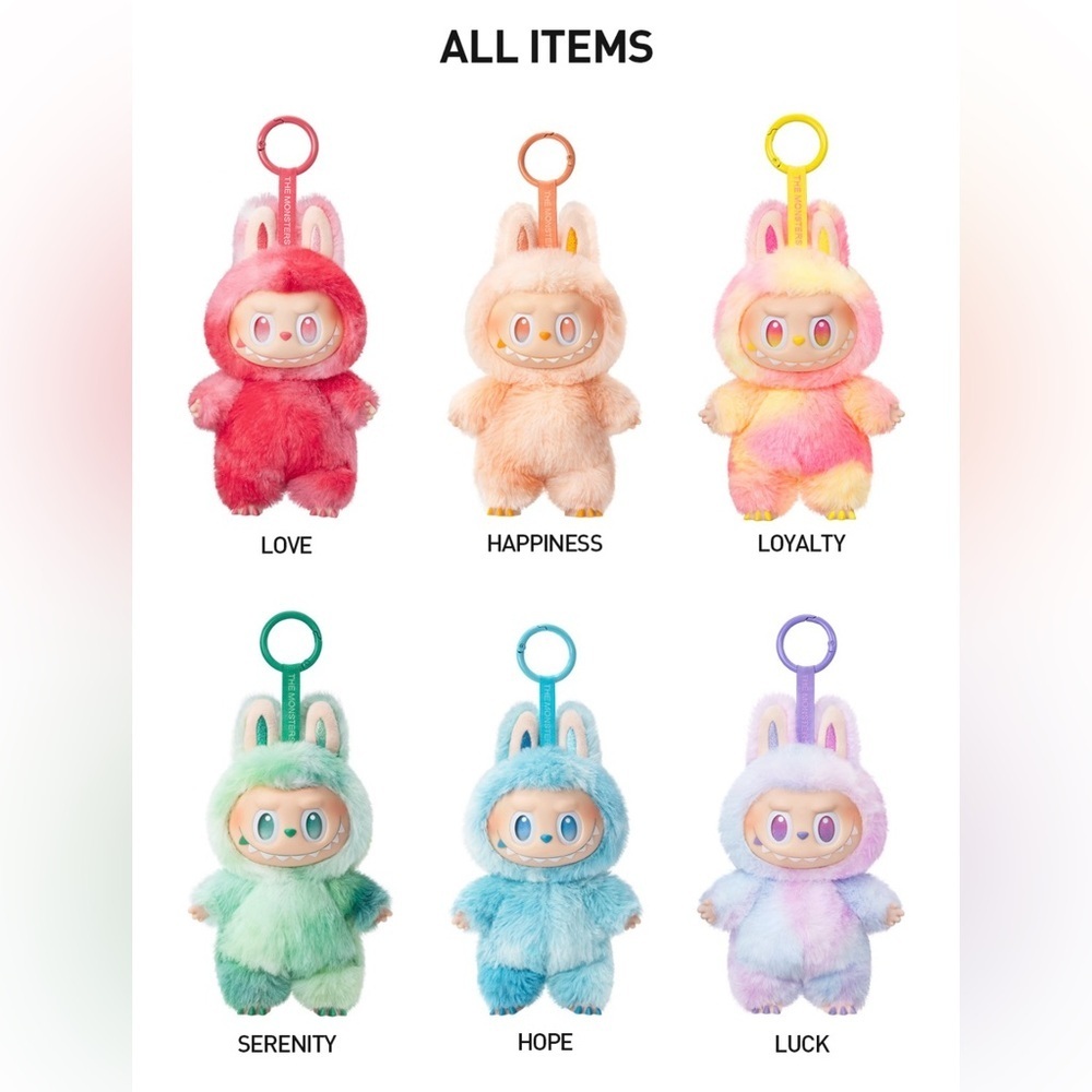 Pop Mart The Monsters Big Into Energy (BIE) Vinyl Face Plush Pendant - Love - Picture 9 of 9